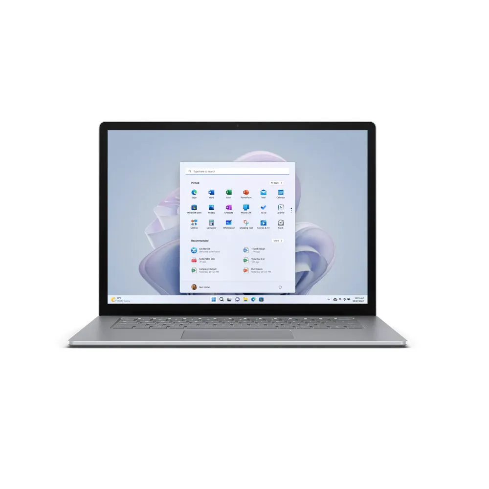 لپتاپ مایکروسافت سرفیس لپتاپ 5 سایز ۱۳.5 اینچی مدل Surface Laptop 5 Core i5-8/256GB-پلاتینیوم