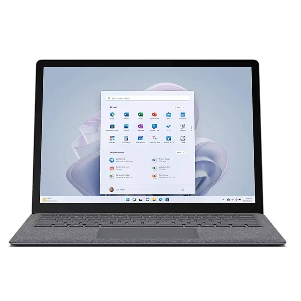 لپتاپ مایکروسافت سرفیس لپتاپ 5 سایز 15 اینچی مدل Surface Laptop 5 Core i7-8/512GB-پلاتینیوم