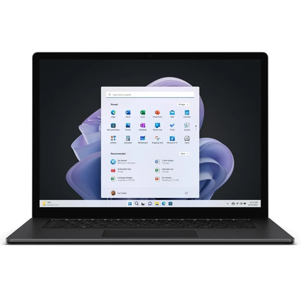 لپتاپ مایکروسافت سرفیس لپتاپ 5 سایز 15 اینچی مدل Surface Laptop 5 Core i7-8/512GB-مشکی