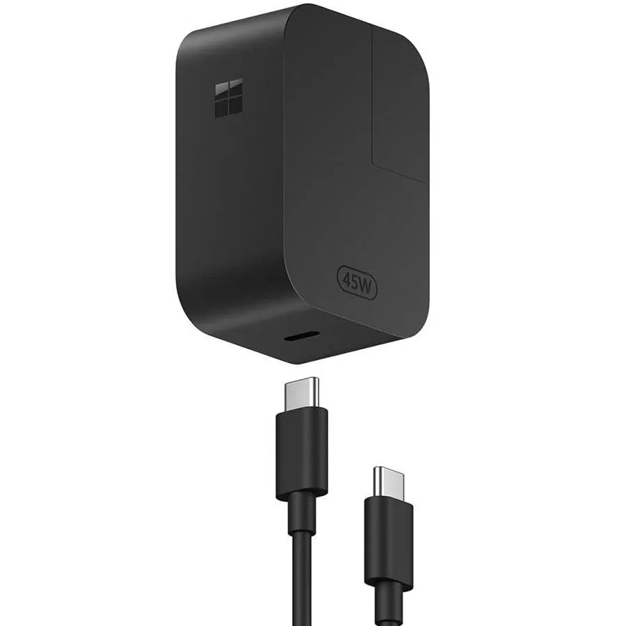آداپتور شارژر سرفیس ۴۵ وات مدل Microsoft Surface 45W USB-C Wall Charger